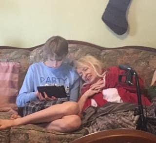 Keegan with his nana